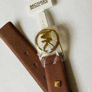 MICHAEL KORS Women's Genuine Leather Studded Belt NWT Size M